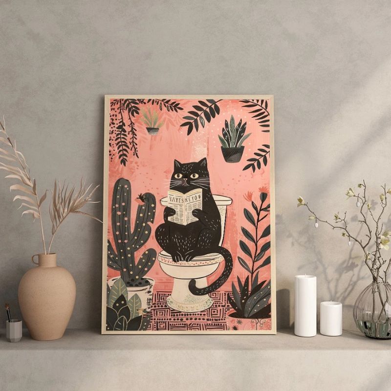 Tableauchatauxtoilettes salon