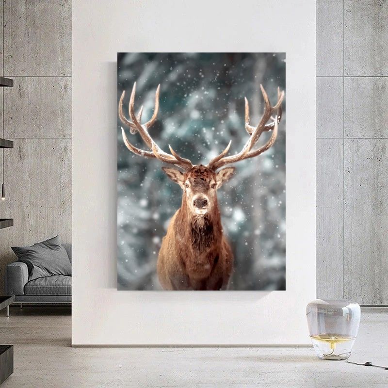 Tableau Déco Cerf pose