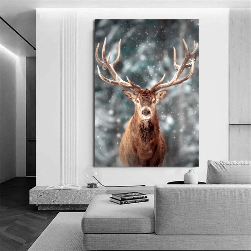 Tableau Déco Cerf salon