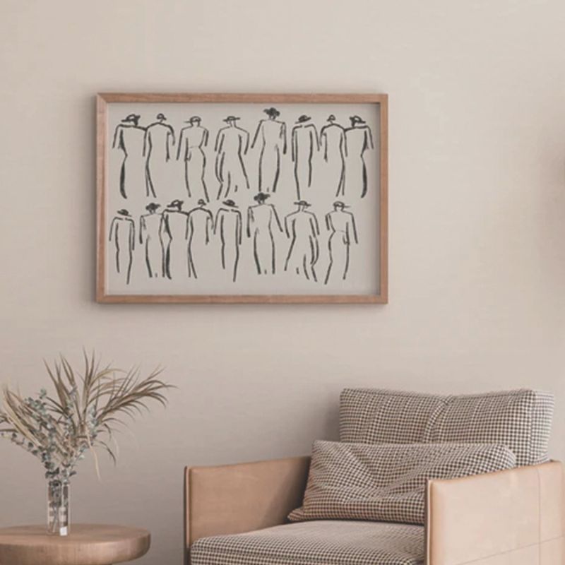 Tableaudessindefoulesilhouette canape