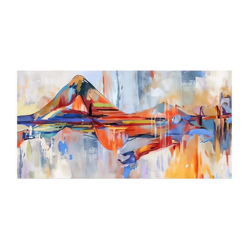 Tableaufemmeallongeeabstrait toile