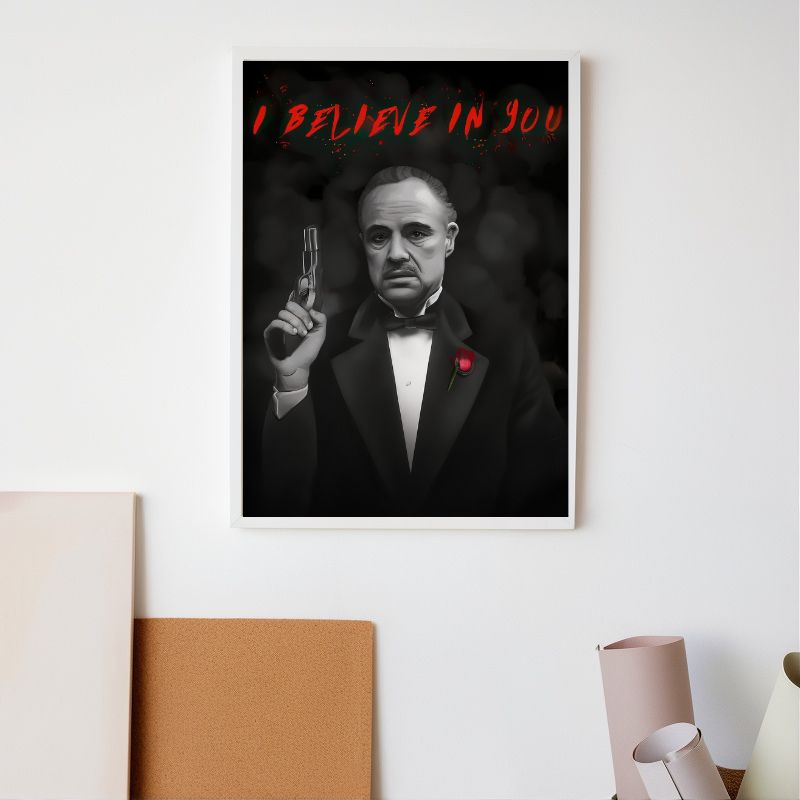 TableauleParrain mur blanc