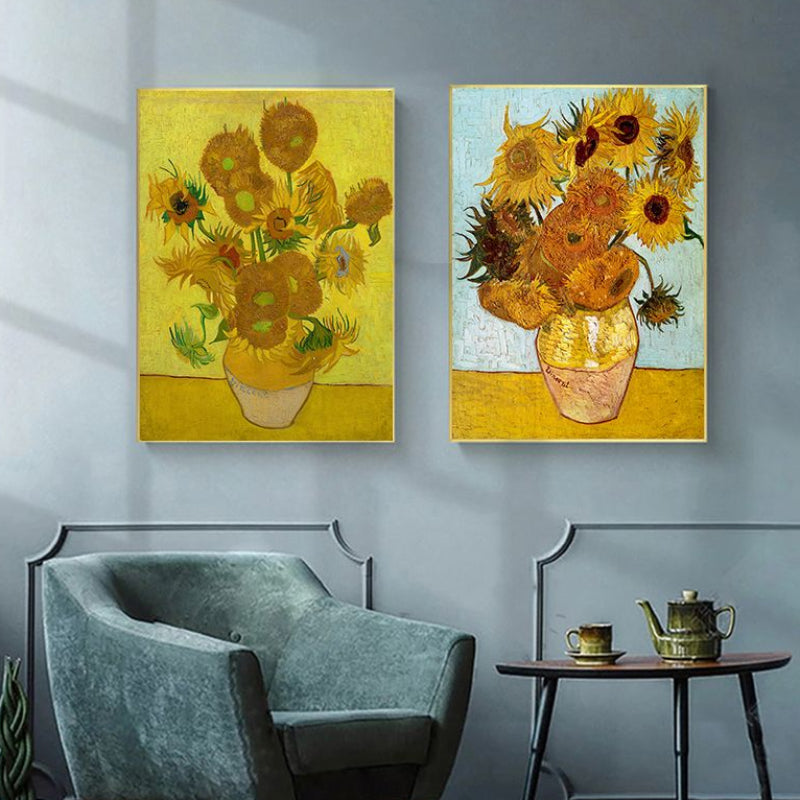 TableaulesTournesols-VanGogh duex toiles