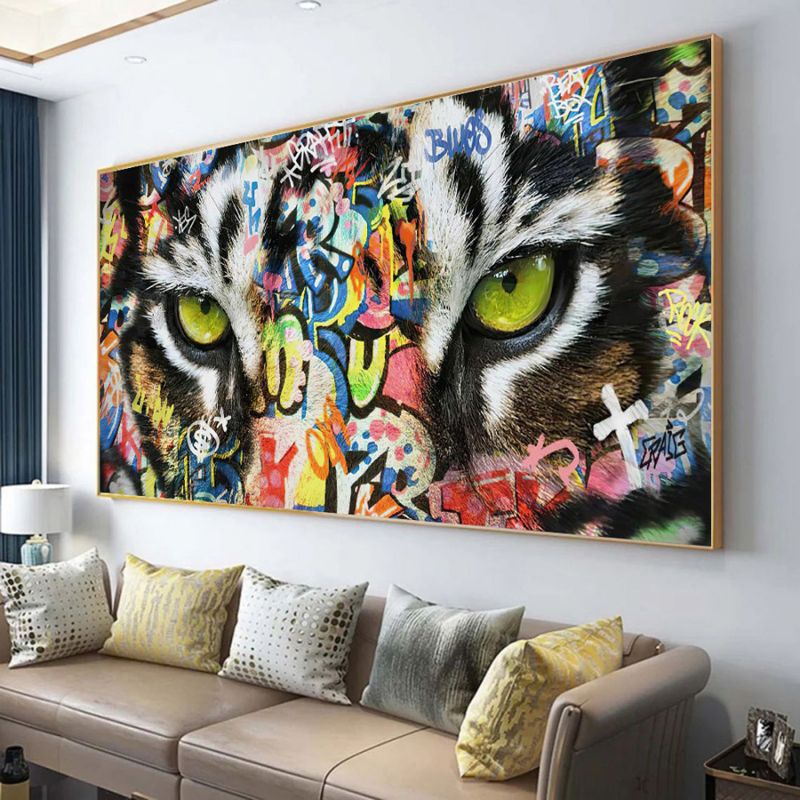 TableaulesYeuxduTigreGraffiti profil