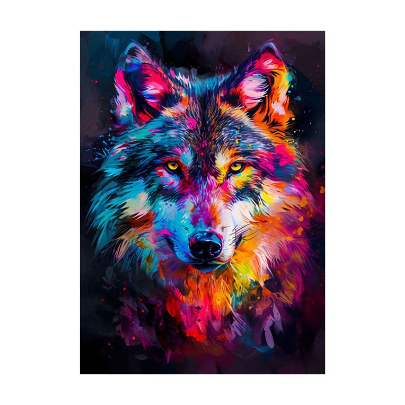 Tableauloupstreetart toile