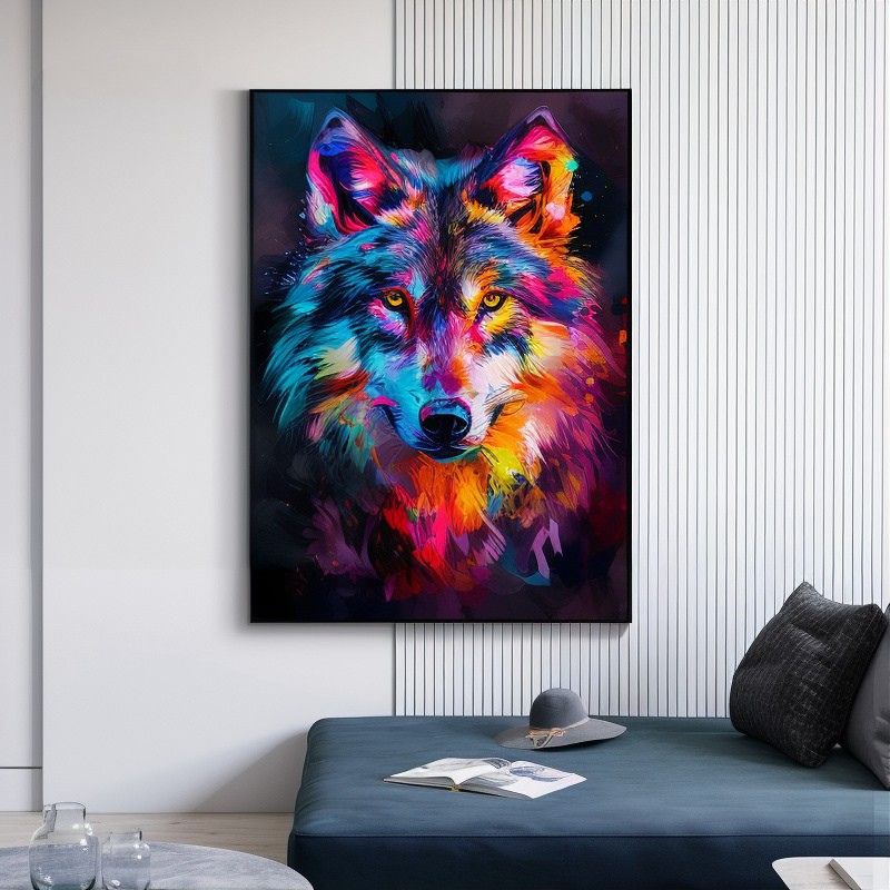 Tableauloupstreetart chambre