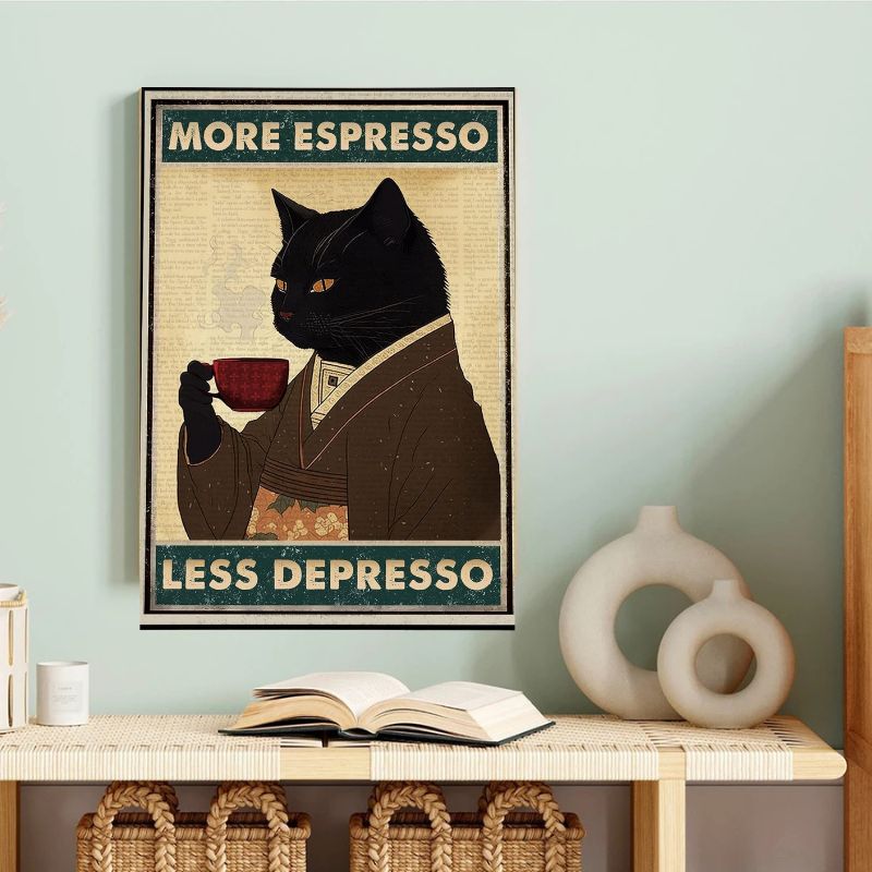 Tableaumoreespressolessdepressochat mural