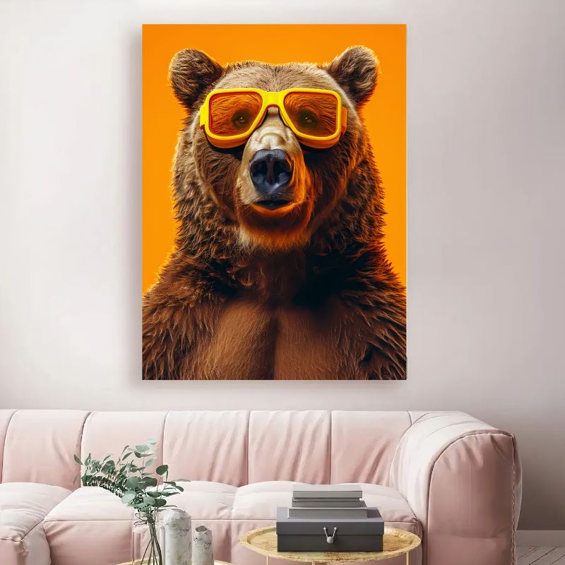 Tableauourspopartdecale canape