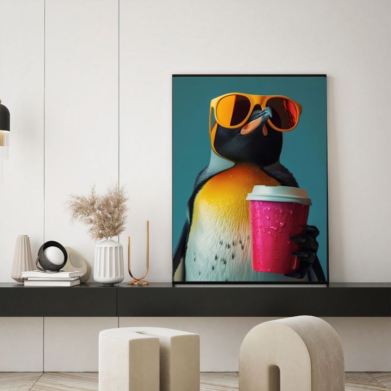 Tableaupingouinpopart bahut