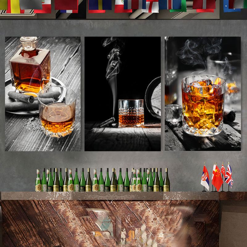 Tableauverredewhisky mural