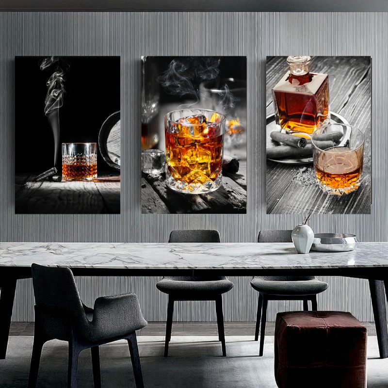 Tableauverredewhisky salle a manger