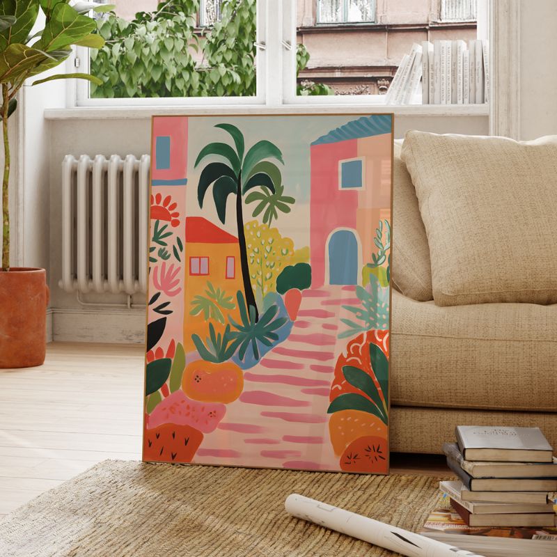 Tableauvillagecolore canape