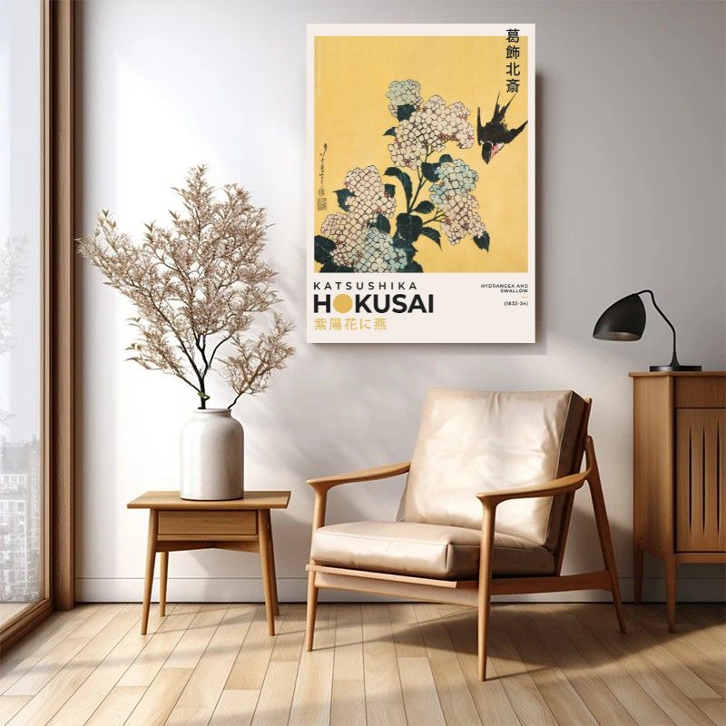 Tableaux Reproductions Modernes Katsushika Hokusai fauteuil