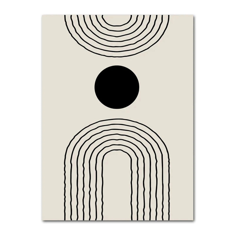 Tableaux abstraits noirs et beiges decoration chambre