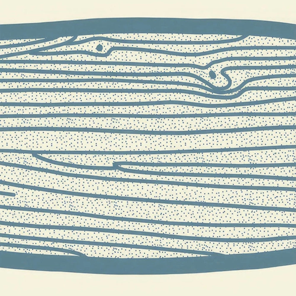 Triptyque planche de surf en bois bleu decoration