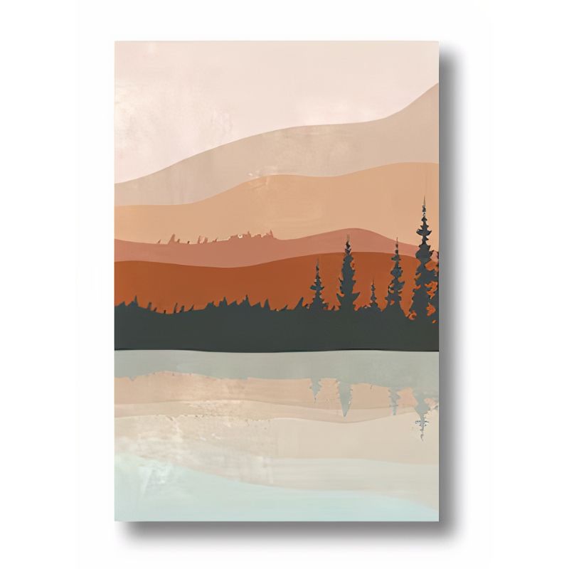 TriptyqueMontagnesetLacStyleNordique toile 1