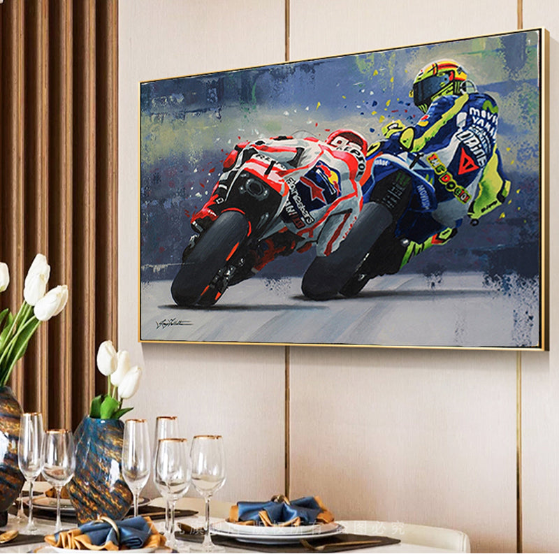 Tableau Moto Gp cadre