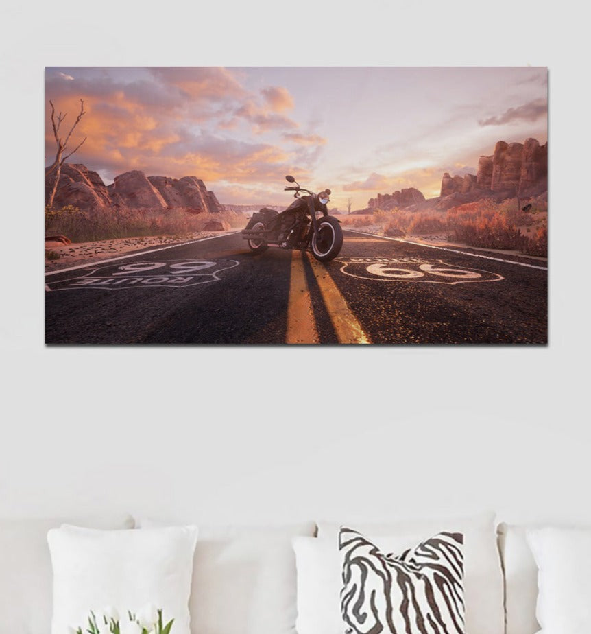 Tableau Moto Route 66
