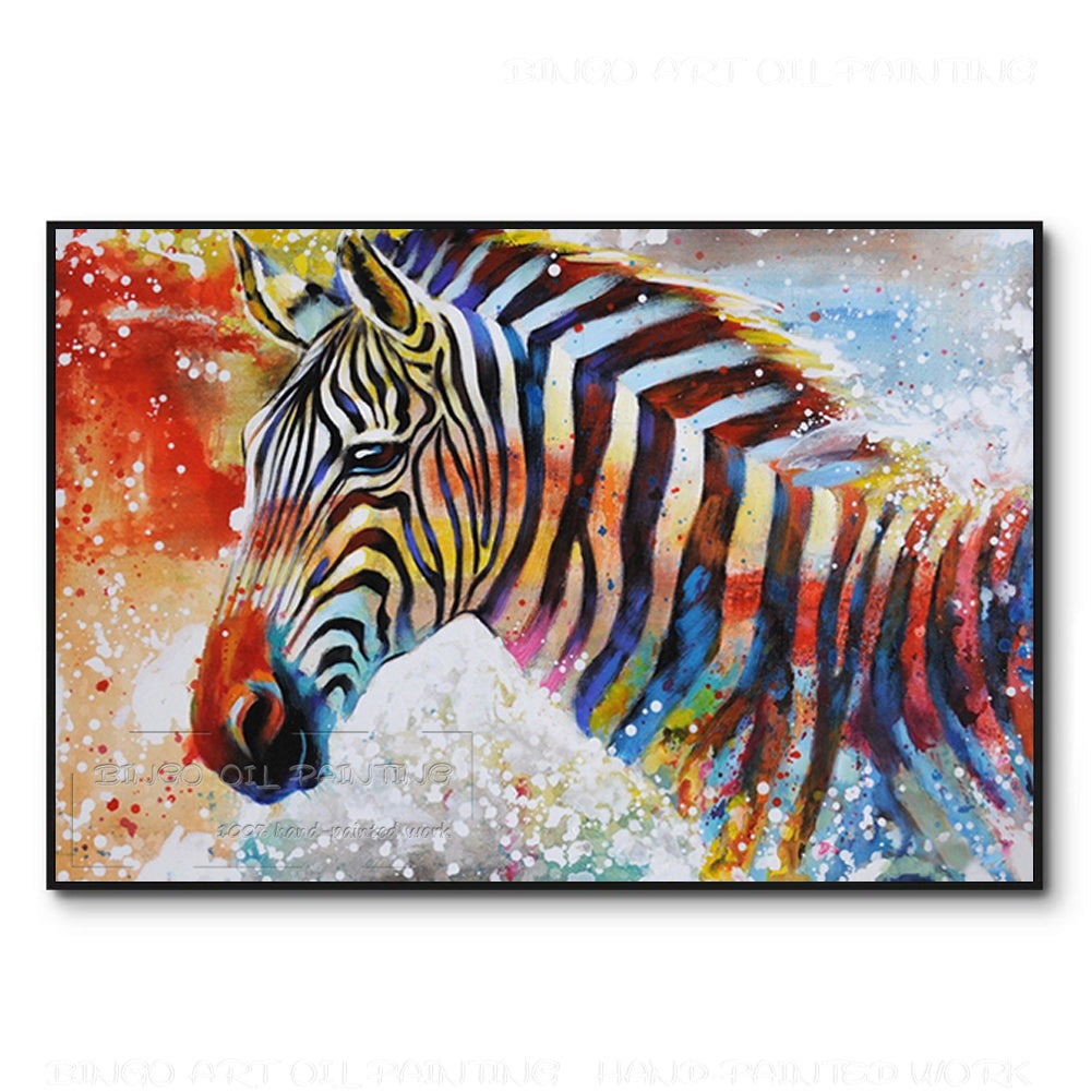 Tableau Zebre Multicolore