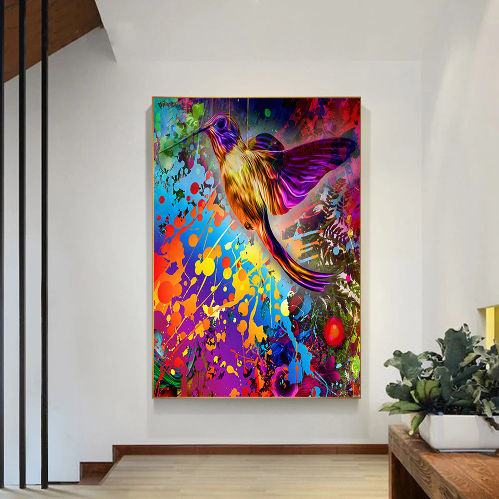 Tableau Oiseau Multicolore