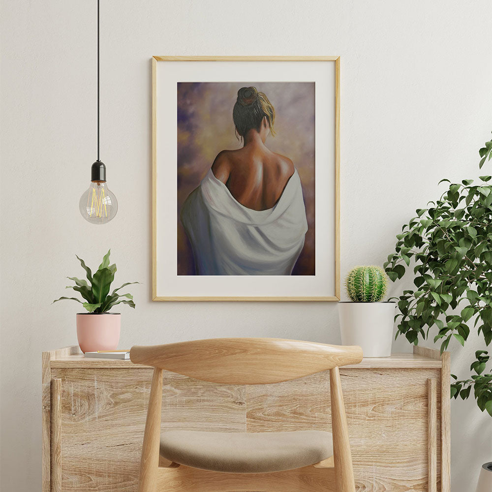 Tableau Peinture Femme De Dos toile