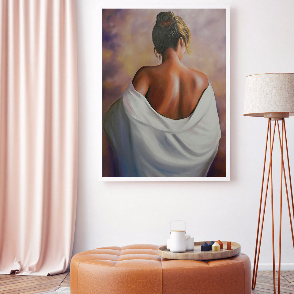 Tableau Peinture Femme De Dos