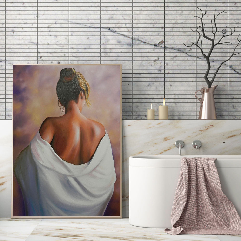 Tableau Peinture Femme De Dos