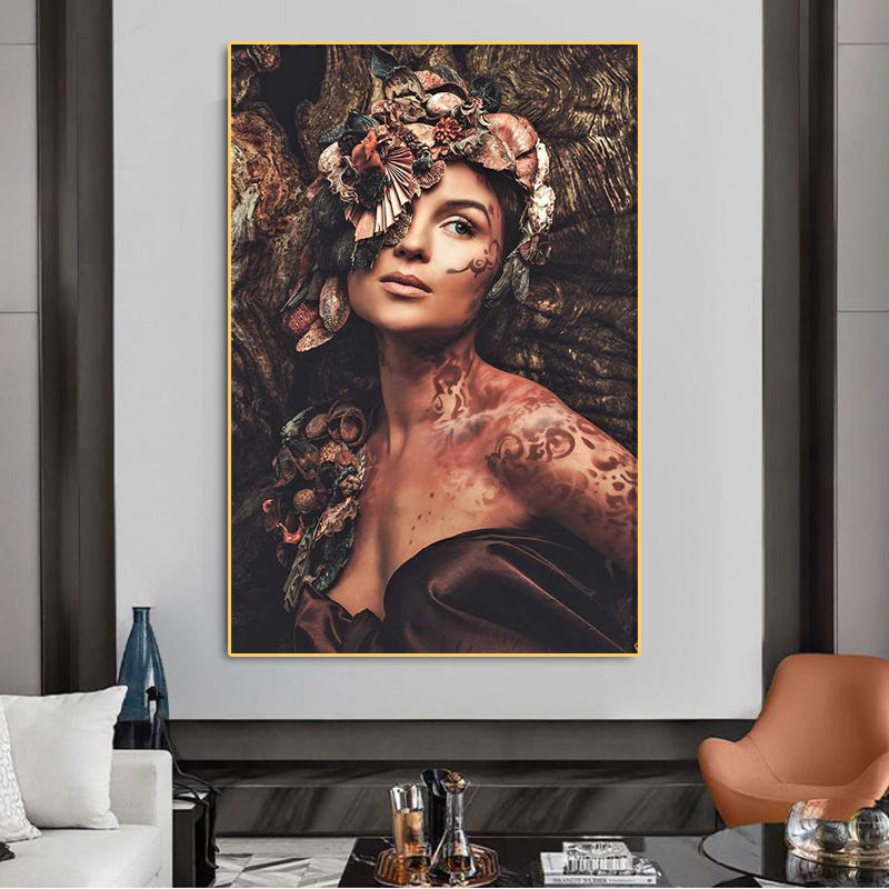 Tableau Femme Coquillage toile