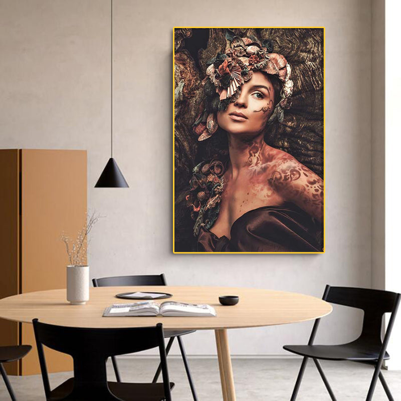 Tableau Femme Coquillage cadre