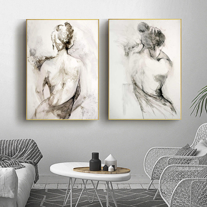 Tableau Femme De Dos Noir Et Blanc