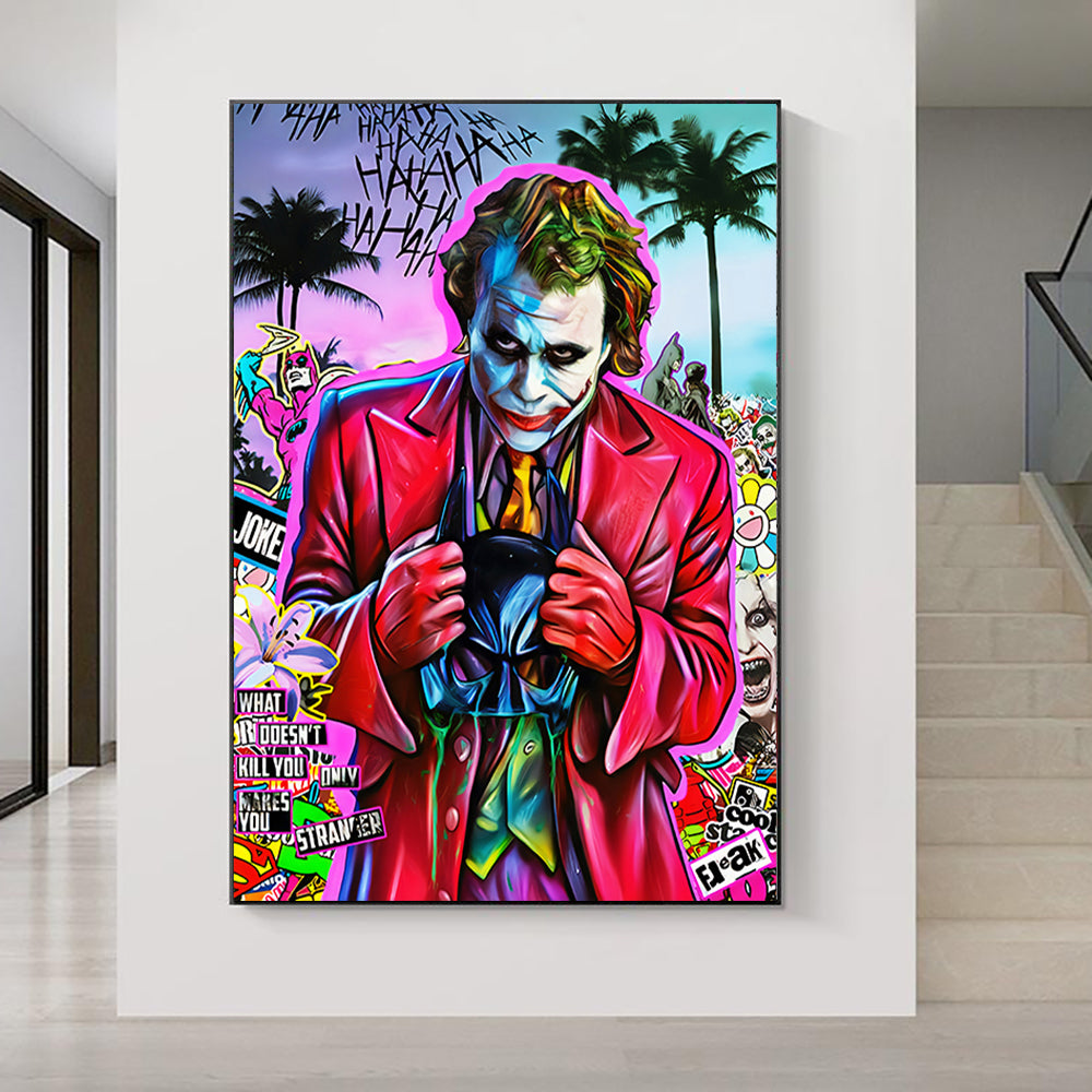 Toile Tableau Film Le Joker - 50x75 Cm - Neuf Sous Emballage