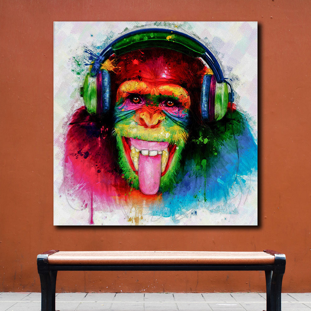 Tableau Gorille Pop Art