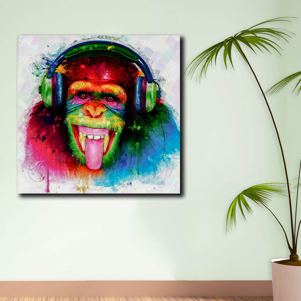 Tableau Gorille Pop Art toile