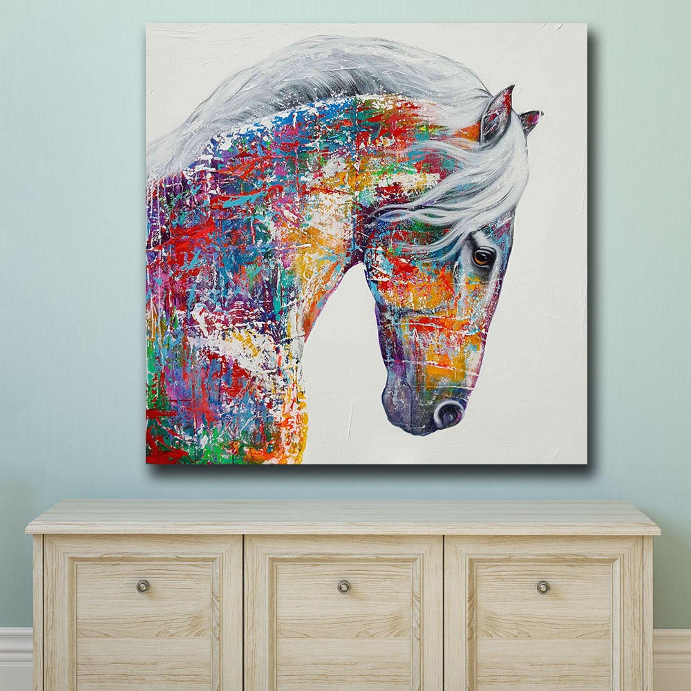 Tableau Cheval Pop Art