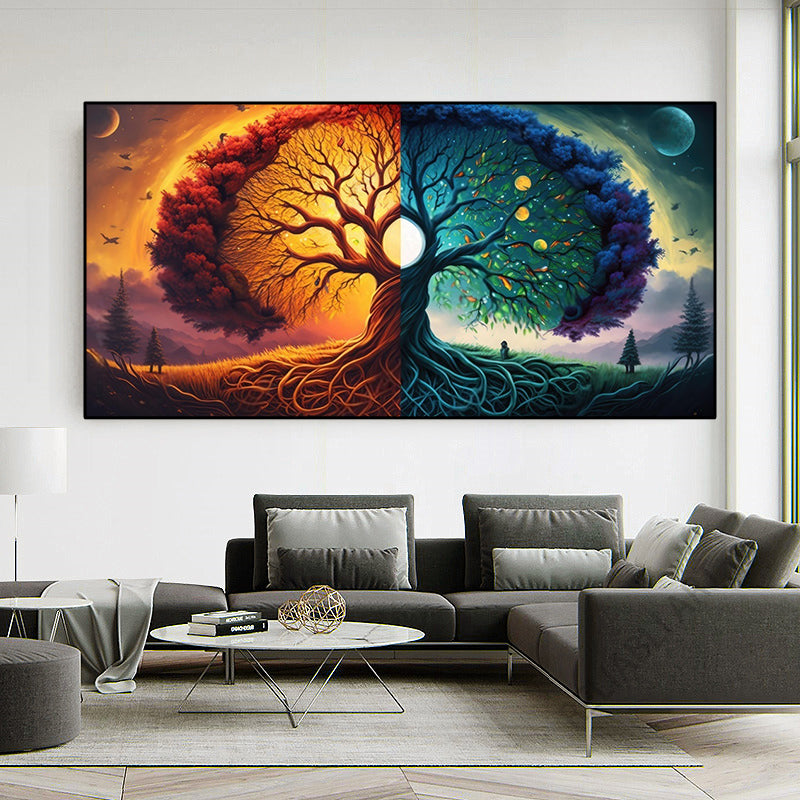 Tableau Arbre De Vie Multicolore