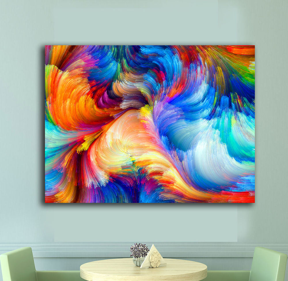 Tableau Abstrait Multicolore