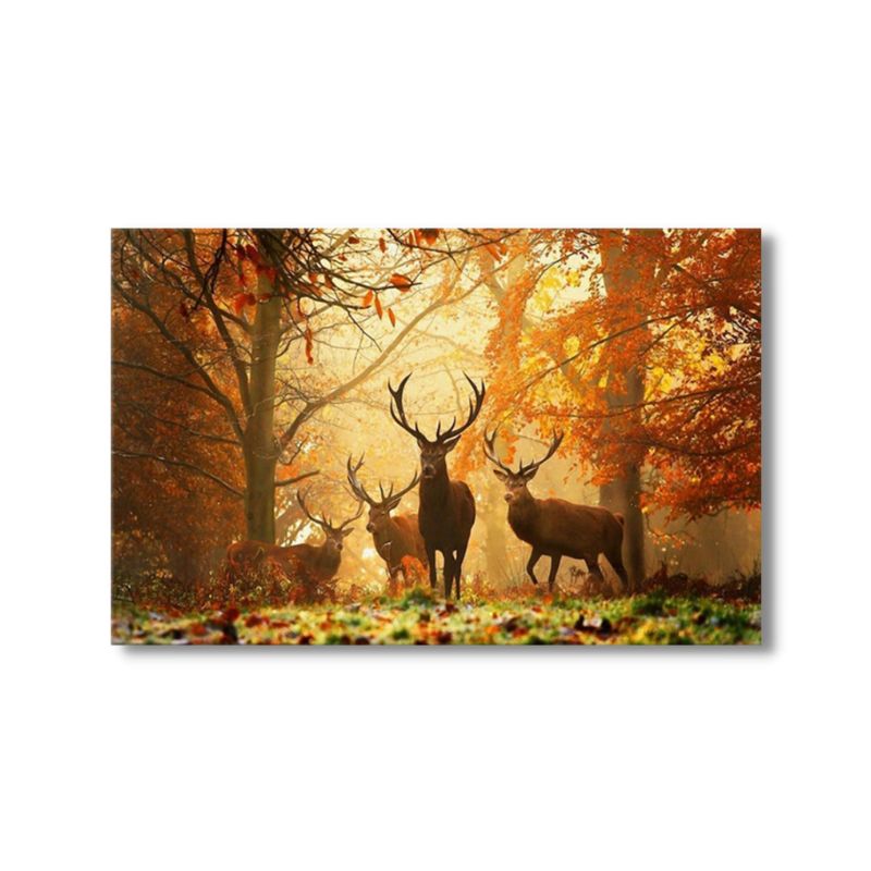 Tableau Cerf Automne toile