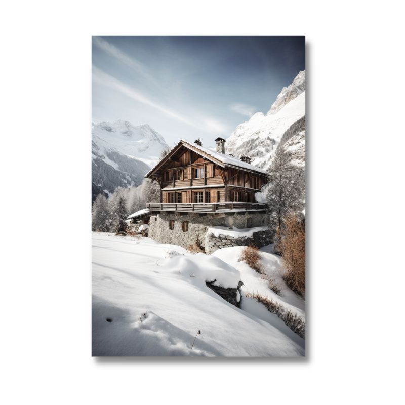Tableau Chalet Montagne