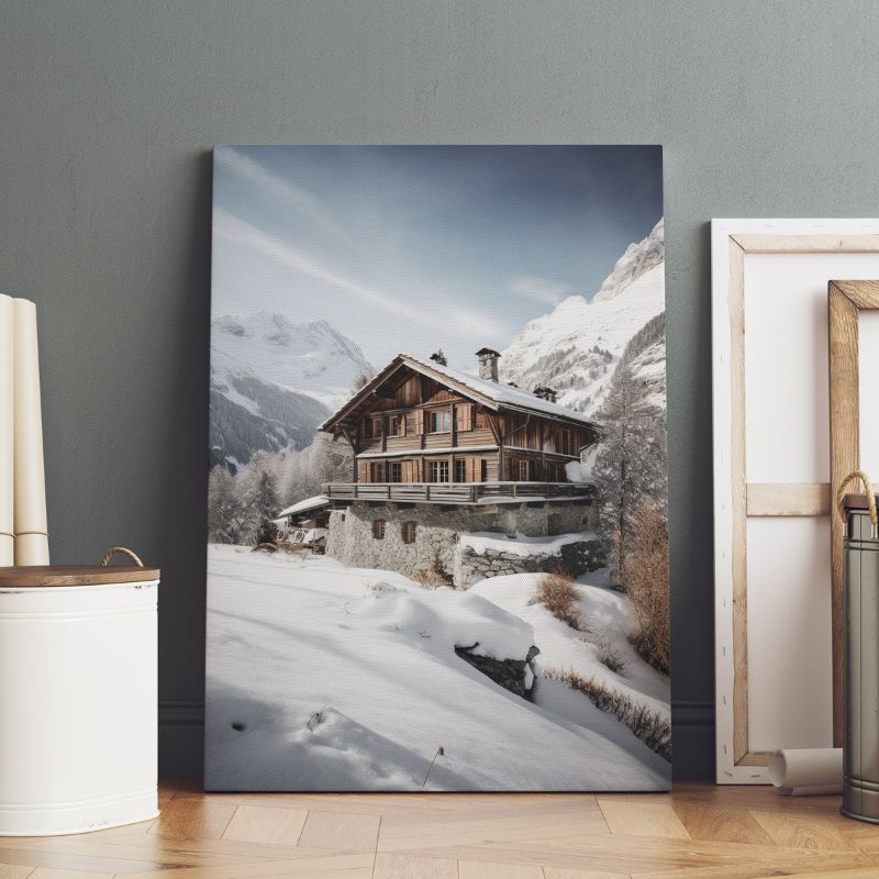 Tableau Chalet Montagne