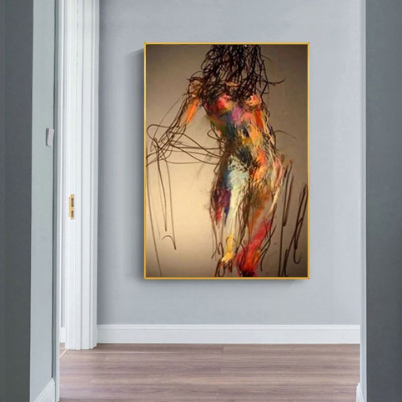 Tableau Femme Nu Abstrait cadre