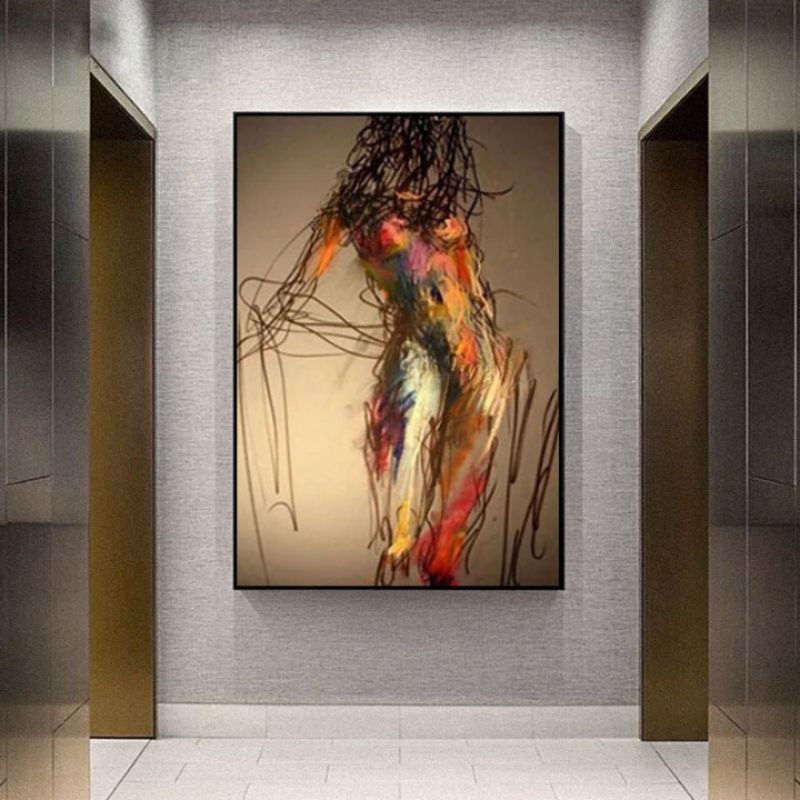 Tableau Femme Nu Abstrait