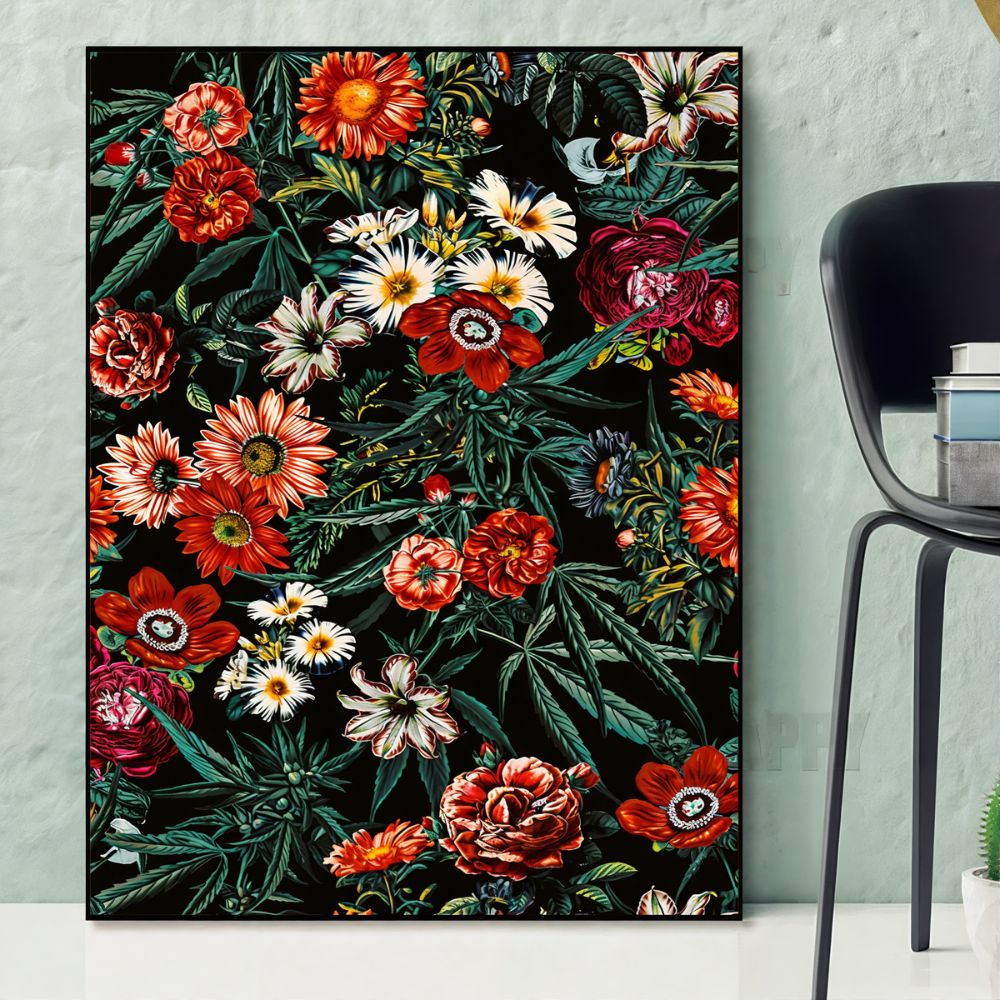 Tableau fleurs exotiques