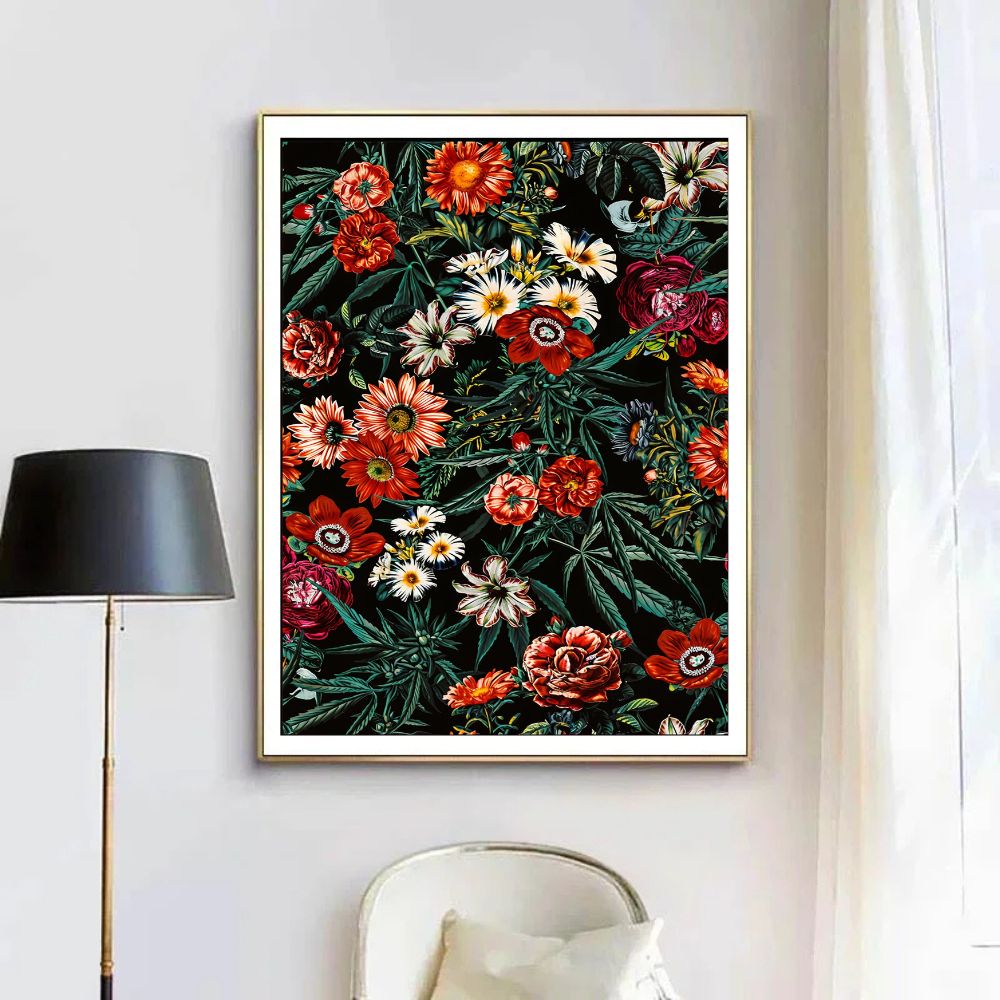 Tableau fleurs exotiques