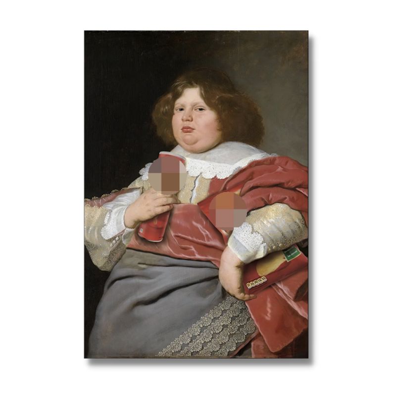 Tableau grosse femme toile