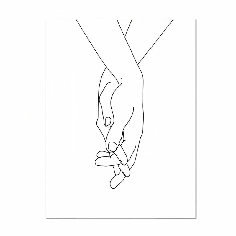 Tableau minimaliste couple