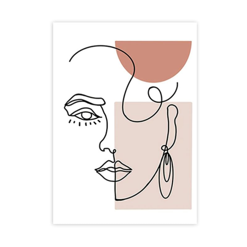Tableau Minimaliste Femme toile 1