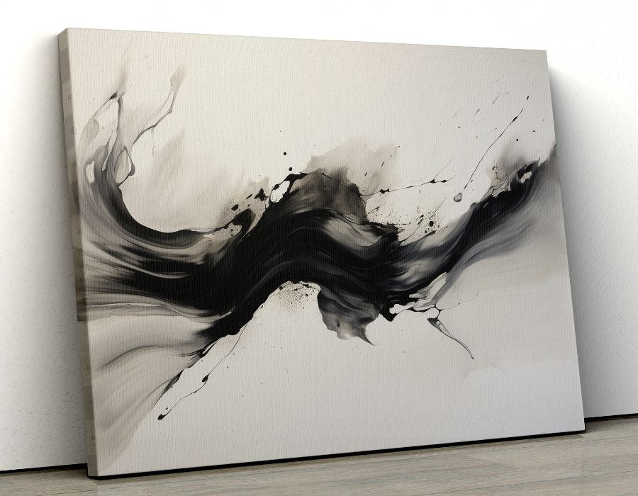 Tableau minimaliste noir et blanc