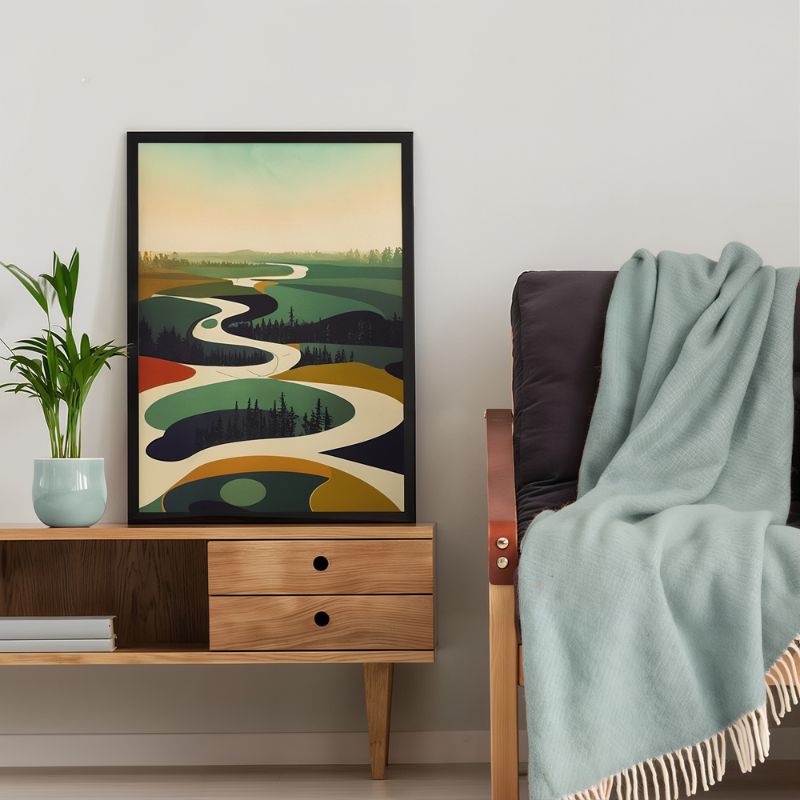 Tableau paysage minimaliste