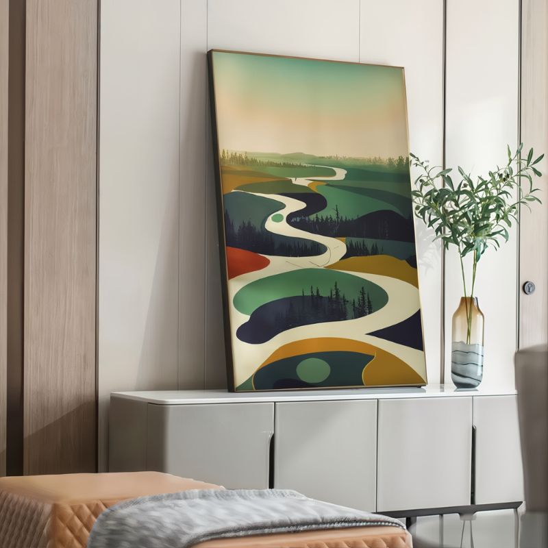 Tableau paysage minimaliste