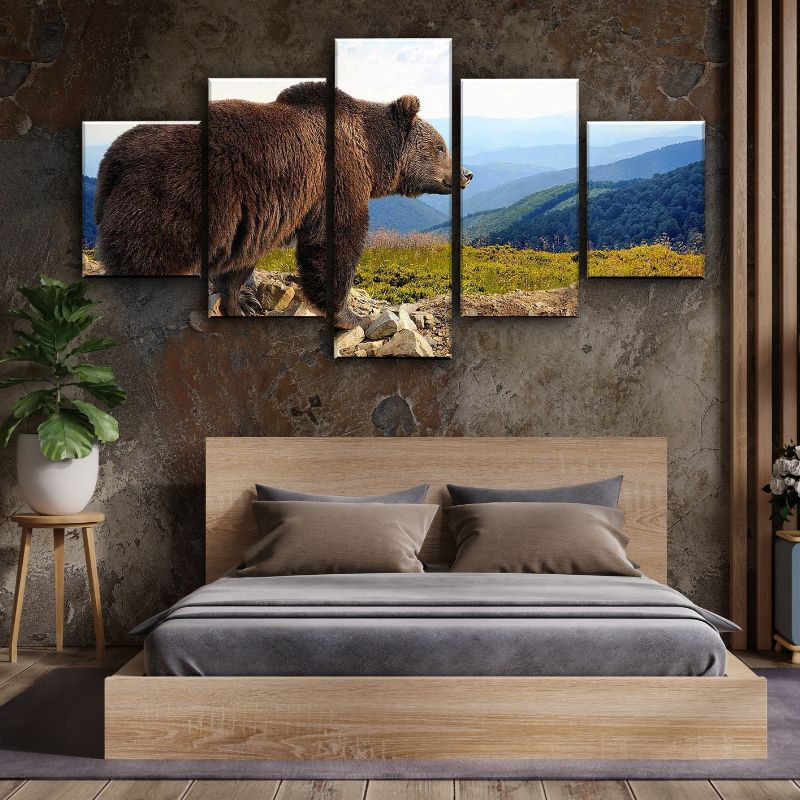 Tableau montagne ours
